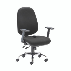 First Arista Aire High Back Ergonomic Operator Chair 675x580x1035-1230mm Black KF80331 First Arista Aire High Back Ergonomic Operator Chair 675x580x1035-1230mm Black KF80331