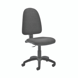 Jemini High Back Operator Chair 600x600x1000-1130mm Charcoal KF50172 Jemini High Back Operator Chair 600x600x1000-1130mm Charcoal KF50172