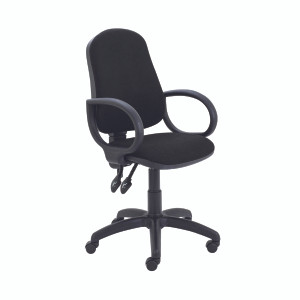 First Calypso Operator Chair with Fixed Arms 640x640x985-1175mm Black KF822899 First Calypso Operator Chair with Fixed Arms 640x640x985-1175mm Black KF822899