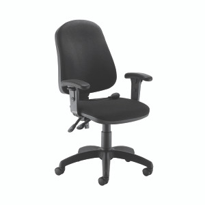 Jemini Intro Posture Chair with Adjustable Arms 640x640x990-1160mm Charcoal KF838994 Jemini Intro Posture Chair with Adjustable Arms 640x640x990-1160mm Charcoal KF838994