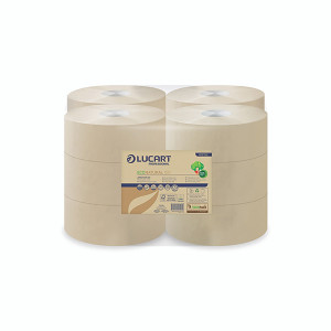 Lucart EcoNatural 150 Mini Jumbo Toilet Roll (Pack of 12) 812152P Lucart EcoNatural 150 Mini Jumbo Toilet Roll (Pack of 12) 812152P
