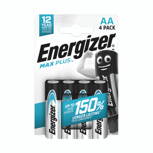 Energizer Max Plus AA Battery (Pack of 4) E303321800 Energizer Max Plus AA Battery (Pack of 4) E303321800