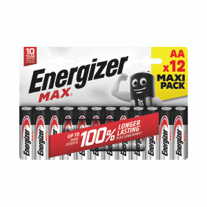 Energizer Max AA Battery (Pack of 12) E303324900 Energizer Max AA Battery (Pack of 12) E303324900