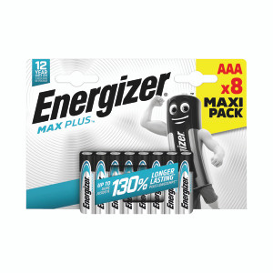 Energizer Max Plus AAA Battery (Pack of 8 ) E303321300 Energizer Max Plus AAA Battery (Pack of 8 ) E303321300