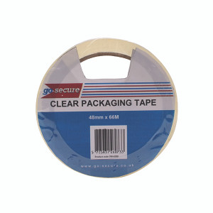 GoSecure Packaging Tape 50mmx66m Clear (Pack of 6) PB02297 GoSecure Packaging Tape 50mmx66m Clear (Pack of 6) PB02297