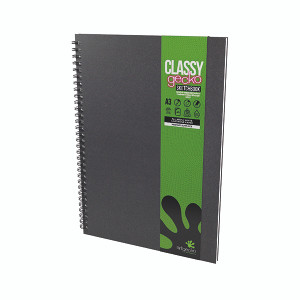 Classy Gecko All Media Wirebound Sketchbook Portrait 40Sheet A3 GEC104 Classy Gecko All Media Wirebound Sketchbook Portrait 40Sheet A3 GEC104