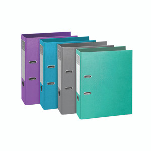 Exacompta Teksto Lever Arch File 80mm A4 Assorted (Pack of 10) 53650E Exacompta Teksto Lever Arch File 80mm A4 Assorted (Pack of 10) 53650E