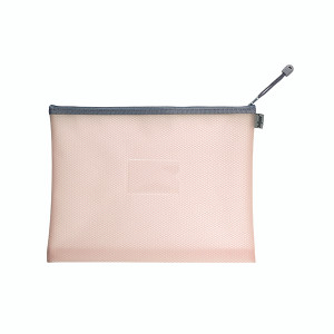 Snokpake EVA Mesh High Capacity Zippa Bag Foolscap Pastel Pink (Pack of 3) 15906 Snokpake EVA Mesh High Capacity Zippa Bag Foolscap Pastel Pink (Pack of 3) 15906