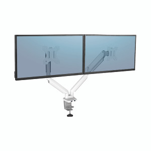 Fellowes Platinum Series Dual Monitor Arm White 8056301 Fellowes Platinum Series Dual Monitor Arm White 8056301