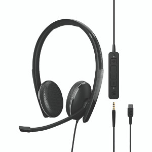 Epos Sennheiser Adapt 165T USB-C II Wired Binaural Headset Black 1000906 Epos Sennheiser Adapt 165T USB-C II Wired Binaural Headset Black 1000906