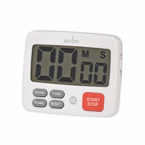 Acctim Easy LCD Timer with Digital Countdown White 55142