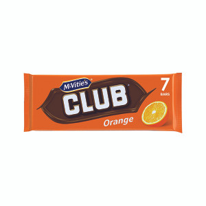 McVities Club Orange Biscuit Bars Pack of 7 37434