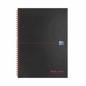 Black n' Red Wirebound Hardback Notebook Ruled 140 Pages A4 (Pack of 5) Plus 2 FOC 400115985 Black n' Red Wirebound Hardback Notebook Ruled 140 Pages A4 (Pack of 5) Plus 2 FOC 400115985