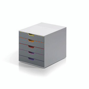 Durable VARICOLOR 5 Drawer Unit 760527 Durable VARICOLOR 5 Drawer Unit 760527