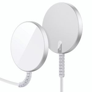 ESR HaloLock mini Wireless Charger MagSafe Compatible Silver (Pack of 2) 2C562S2 ESR HaloLock mini Wireless Charger MagSafe Compatible Silver (Pack of 2) 2C562S2