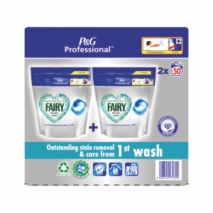 Fairy Professional Laundry Liquipods Non-Biological 2 Packs of 50 pods (Pack of 100) C007295 Fairy Professional Laundry Liquipods Non-Biological 2 Packs of 50 pods (Pack of 100) C007295