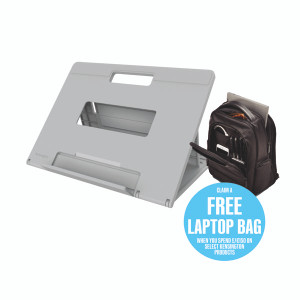 Kensington SmartFit Easy Riser Go Adjustable Ergonomic Laptop Riser for 17 Inch Laptops K50420EU Kensington SmartFit Easy Riser Go Adjustable Ergonomic Laptop Riser for 17 Inch Laptops K50420EU