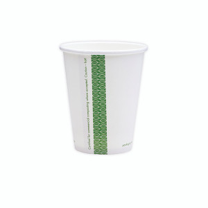 Vegware Hot Cup 8oz Single Wall White (Pack of 1000) LV-8 Vegware Hot Cup 8oz Single Wall White (Pack of 1000) LV-8