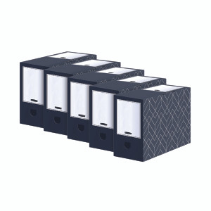 BB76833 Bankers Box Decor 150mm Transfer File Grey Pack 5 4483001 BB76833 Bankers Box Decor 150mm Transfer File Grey Pack 5 4483001