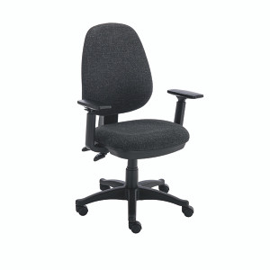 Astin Nesta Operator Chair with Adjustable Arms 590x900x1050mm Charcoal KF810777 Astin Nesta Operator Chair with Adjustable Arms 590x900x1050mm Charcoal KF810777