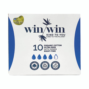 Win Win Sustainable Ultra Night Pad Pack 10 (Pack of 12) 1021 Win Win Sustainable Ultra Night Pad Pack 10 (Pack of 12) 1021