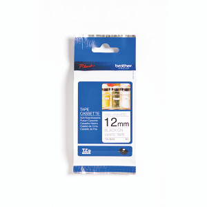 Brother P-Touch TZe Non-Laminated Tape Cassette 12mm x 8m Black on White Tape TZEN231 Brother P-Touch TZe Non-Laminated Tape Cassette 12mm x 8m Black on White Tape TZEN231