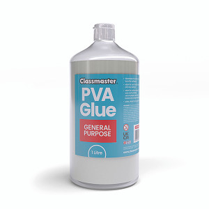 Classmaster White Washable Red Label PVA Glue 1L Bottle with Screw Cap PVA1000RD Classmaster White Washable Red Label PVA Glue 1L Bottle with Screw Cap PVA1000RD
