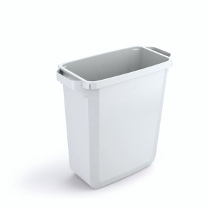Durable Durabin Rectangular Waste Bin 60 Litre 282x590x600mm White 1800496010 Durable Durabin Rectangular Waste Bin 60 Litre 282x590x600mm White 1800496010