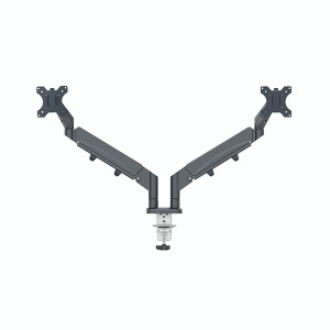 Leitz Ergo Dual Monitor Arm Dark Grey 65370089 Leitz Ergo Dual Monitor Arm Dark Grey 65370089