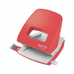 Leitz Recycle NeXXt Hole Punch 30 Sheets Red 50030025 Leitz Recycle NeXXt Hole Punch 30 Sheets Red 50030025