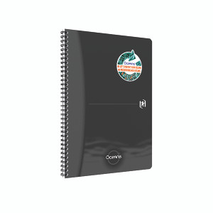 Oxford Oceanis Wirebound Notebook Ruled A4 Black 400180067 Oxford Oceanis Wirebound Notebook Ruled A4 Black 400180067