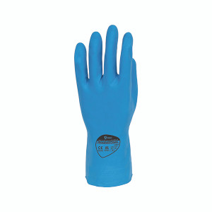 Shield Rubber Household Gloves 0.33mm 30cm Pairs Medium Blue (Pack of 12) GR03G12 Shield Rubber Household Gloves 0.33mm 30cm Pairs Medium Blue (Pack of 12) GR03G12