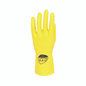 Shield Rubber Household Gloves 0.33mm 30cm Pairs Yellow (Pack of 12) GR03Y12 Shield Rubber Household Gloves 0.33mm 30cm Pairs Yellow (Pack of 12) GR03Y12