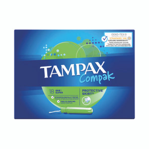 Tampax Compak Super Applicator Tampons Boxed x18 (Pack of 6) 57764 Tampax Compak Super Applicator Tampons Boxed x18 (Pack of 6) 57764