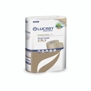 Lucart EcoNatural 6.3 Toilet Rolls Carbon Neutral x6 Rolls Per Pack (Pack of 72) 811C73 Lucart EcoNatural 6.3 Toilet Rolls Carbon Neutral x6 Rolls Per Pack (Pack of 72) 811C73