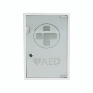Mediana AED Metal Wall Cabinet with Glass Door and Alarm Lockable Large 300x145x460mm 3098 Mediana AED Metal Wall Cabinet with Glass Door and Alarm Lockable Large 300x145x460mm 3098