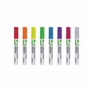 Q-Connect Chalk Markers Medium Tip Assorted (Pack of 8) KF16281 Q-Connect Chalk Markers Medium Tip Assorted (Pack of 8) KF16281