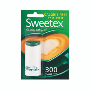 Sweetex Sweeteners Calorie-Free 300 Tablets (Pack of 6) 5122074 Sweetex Sweeteners Calorie-Free 300 Tablets (Pack of 6) 5122074