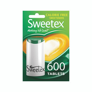 Sweetex Sweeteners Calorie-Free 600 Tablets (Pack of 12) 154122 Sweetex Sweeteners Calorie-Free 600 Tablets (Pack of 12) 154122