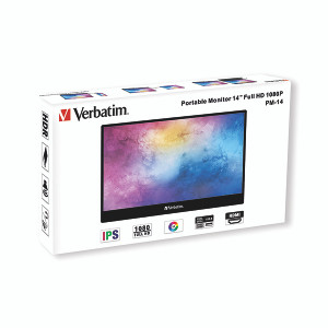 Verbatim PM-14 Portable Monitor 14 Inch Full HD 1080P 49590 Verbatim PM-14 Portable Monitor 14 Inch Full HD 1080P 49590