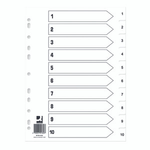 KF01353Q Q Connect Index 1-10 Polypropylene White Pack 25 KF01353Q KF01353Q Q Connect Index 1-10 Polypropylene White Pack 25 KF01353Q