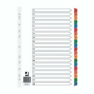 KF01523Q Q Connect Index A-Z Board Reinforced Multi Pack 10 KF01523Q