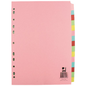KF01516Q Q-Connect A4 Subject Divider Multi-Punched 15 Part Pack 10 KF01516Q KF01516Q Q-Connect A4 Subject Divider Multi-Punched 15 Part Pack 10 KF01516Q
