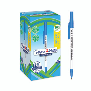 PaperMate Kilometrico Ballpoint Pen 1.0mm Blue (Pack of 50) 2187702 PaperMate Kilometrico Ballpoint Pen 1.0mm Blue (Pack of 50) 2187702