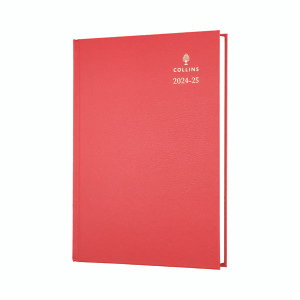 Collins Academic Diary Day Per Page A5 Red 24-25 52MRED24 Collins Academic Diary Day Per Page A5 Red 24-25 52MRED24