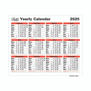 Letts Yearly Calendar 2025 LTYC25 Letts Yearly Calendar 2025 LTYC25