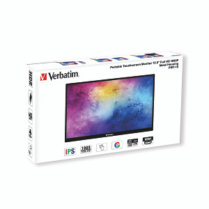 Verbatim PMT-15 Portable Touchscreen Monitor 15.6 Inch FHD 1080P 49592 Verbatim PMT-15 Portable Touchscreen Monitor 15.6 Inch FHD 1080P 49592