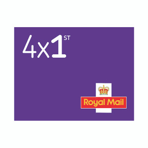 Royal Mail First Class Stamp Book (Pack of 4) 1CB4SINGLE Royal Mail First Class Stamp Book (Pack of 4) 1CB4SINGLE
