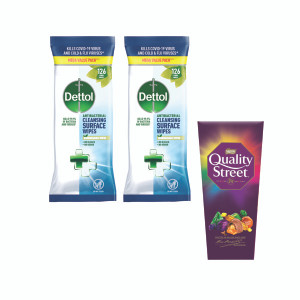 Dettol Antibacterial Cleansing Wipes x126 buy 2 Packs get a Box Nestle Quality Street 220g Free Dettol Antibacterial Cleansing Wipes x126 buy 2 Packs get a Box Nestle Quality Street 220g Free