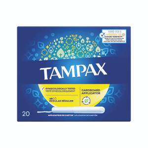 Tampax Blue Regular Tampons x20 (Pack of 8) 98512 Tampax Blue Regular Tampons x20 (Pack of 8) 98512